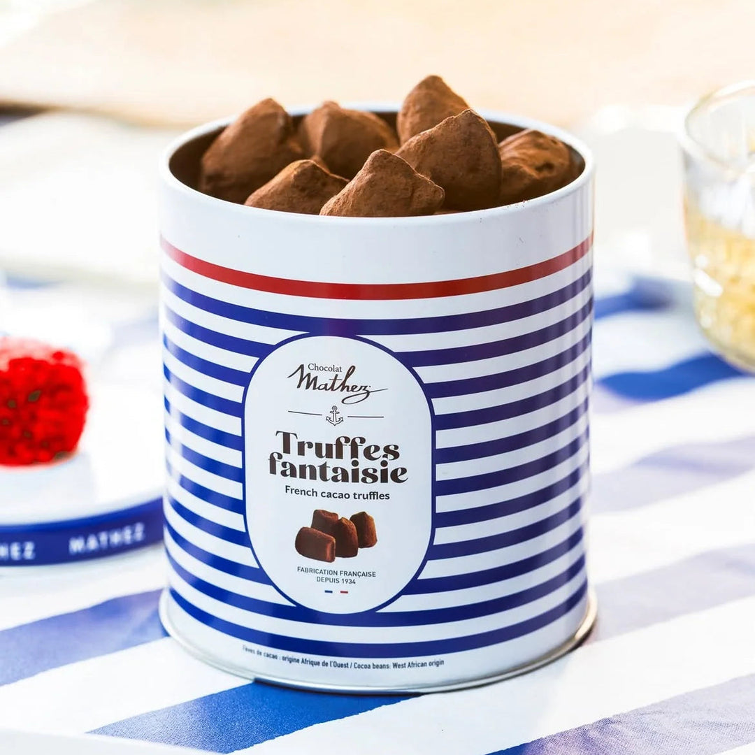 Luxury Cocoa Dusted Truffles in Pom Pom Tin