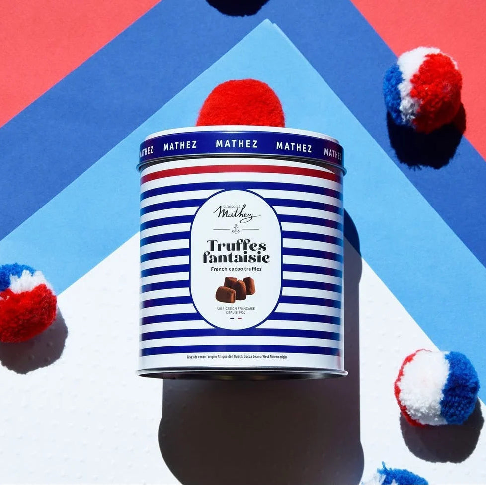 Luxury Cocoa Dusted Truffles in Pom Pom Tin
