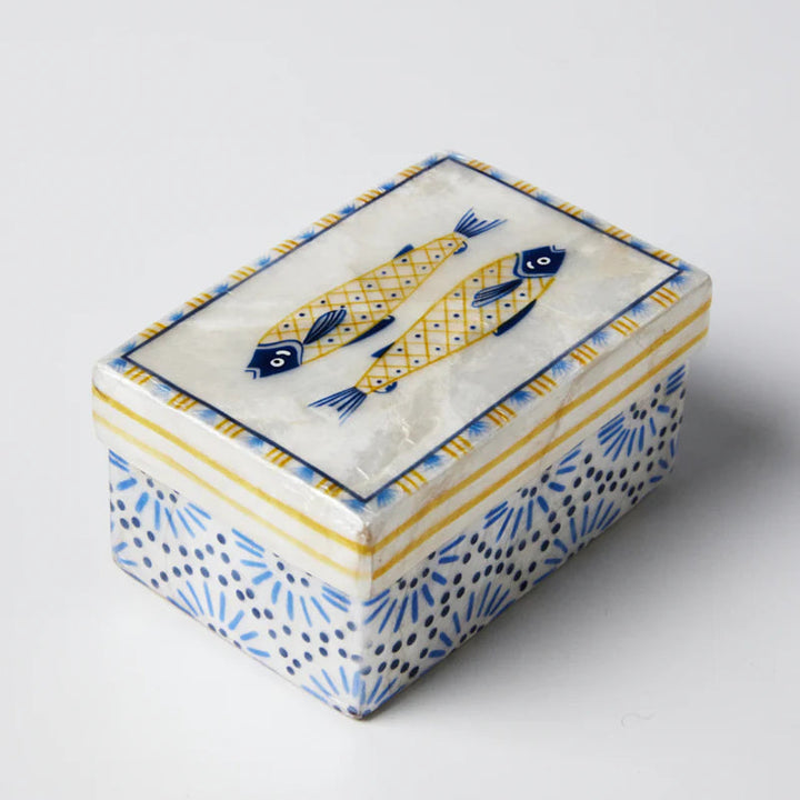 Atlantic Fish - Shell Trinket Box