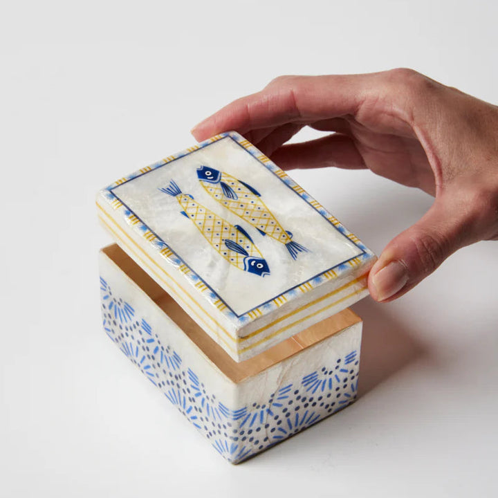 Atlantic Fish - Shell Trinket Box
