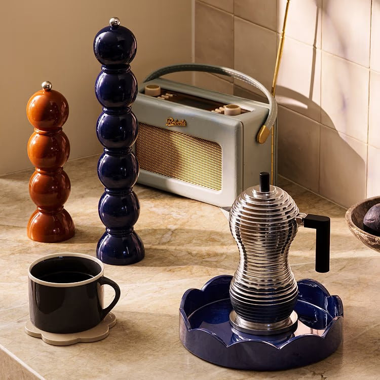 Addison Ross Grande Salt & Pepper Mill in Navy