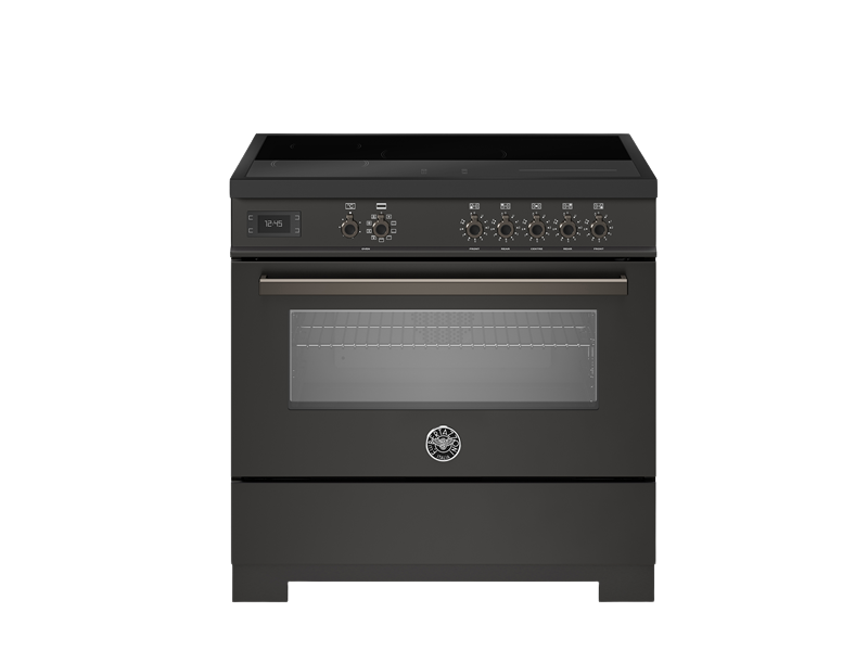 Bertazzoni Professional Series - 90 cm induction top, Electric Oven in carbonio 
