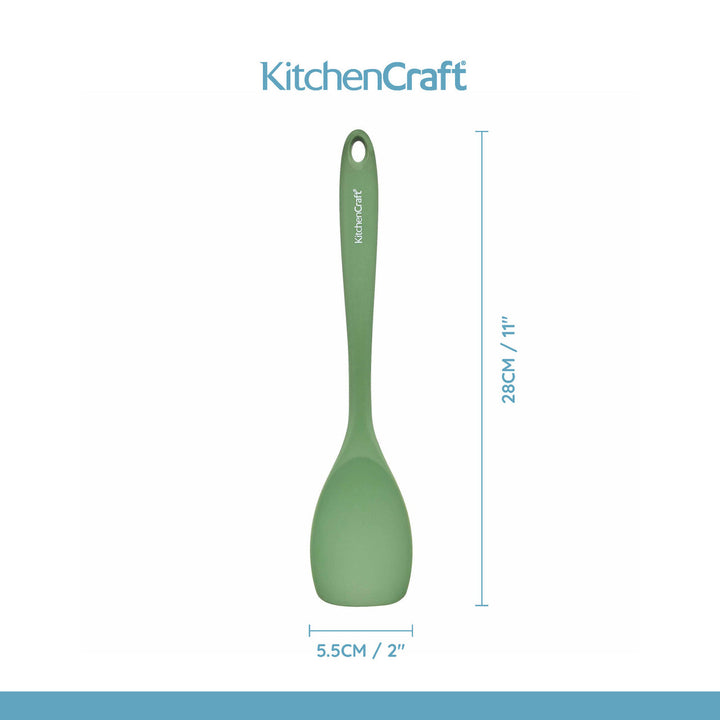 Silicone Spoon Spatula in Green