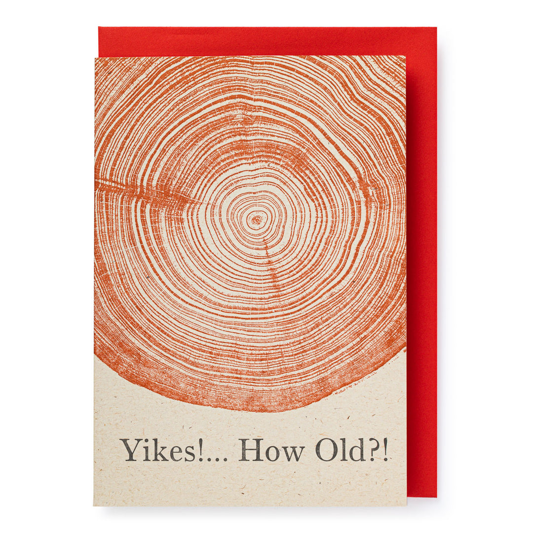 Letterpress Tree Rings Card