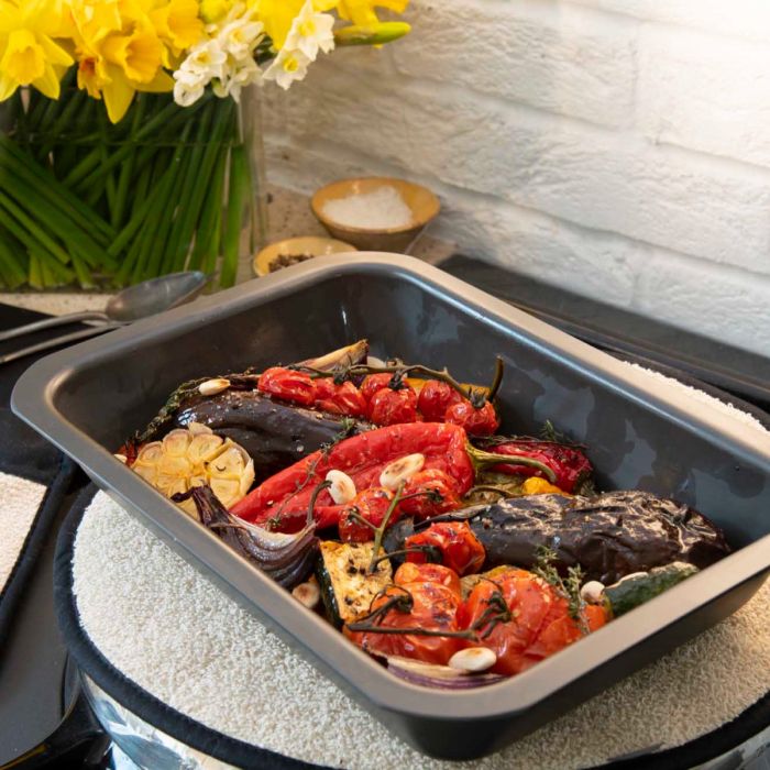 Half Size Hard Anodised Roasting Tin