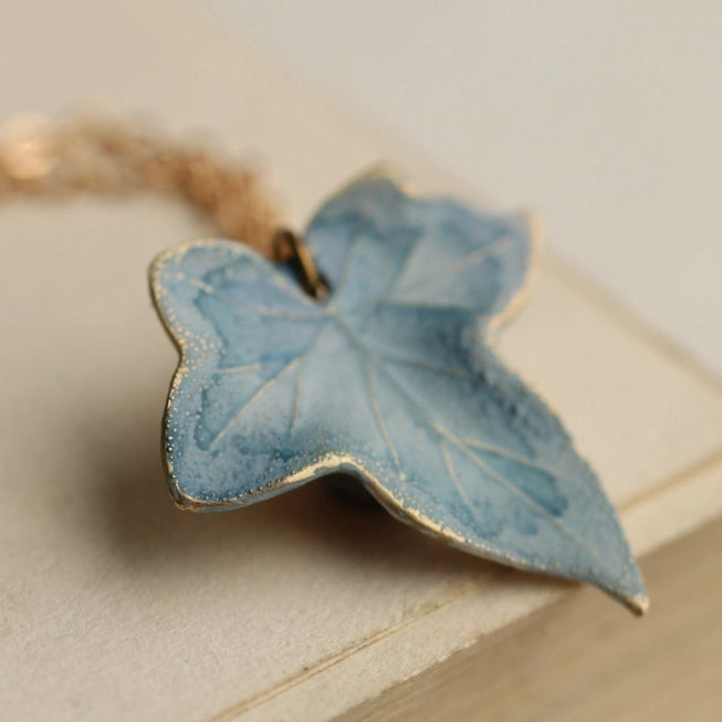 Blue Ivy Leaf Necklace