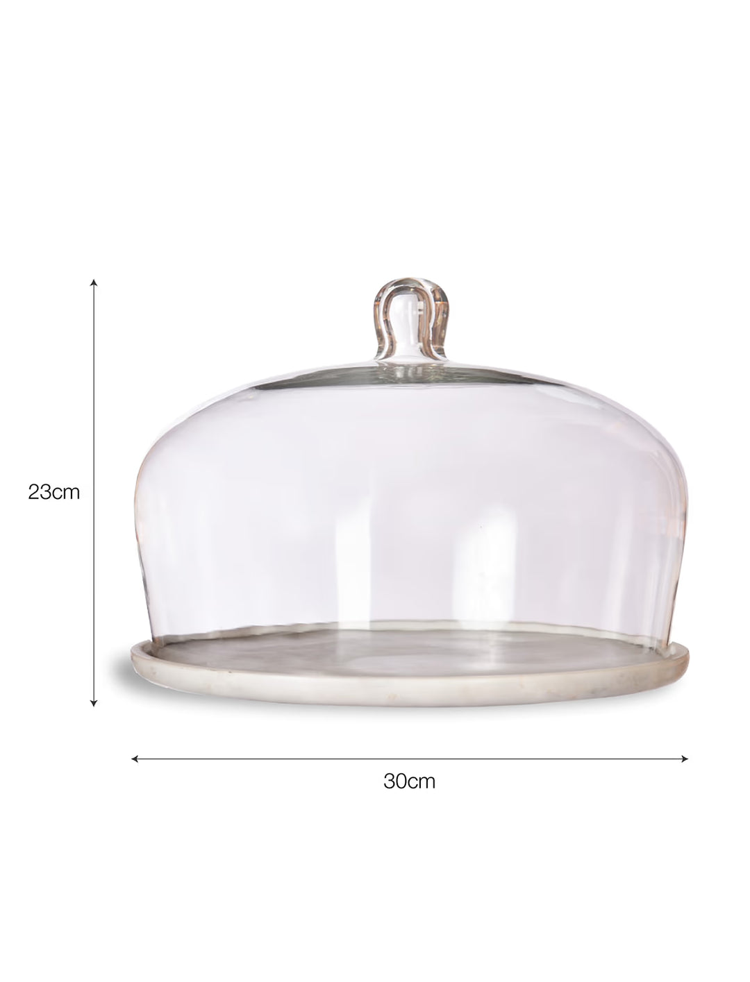 Marble & Glass Cake Dome