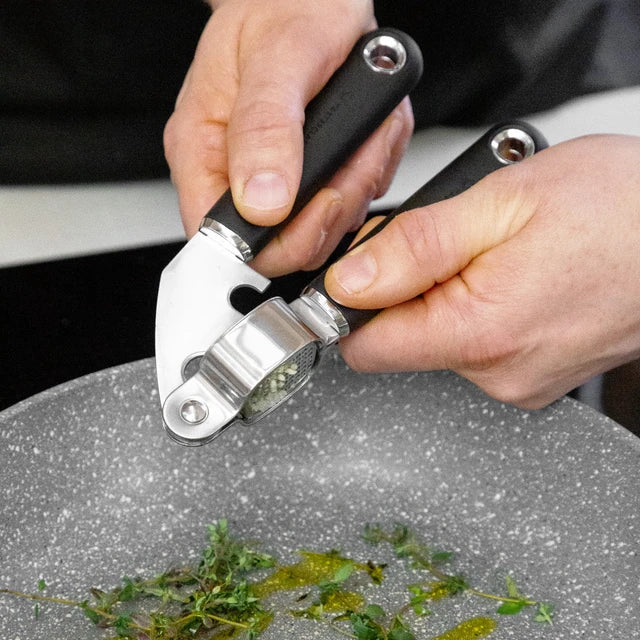 Soft Grip Stainless Steel Garlic Press