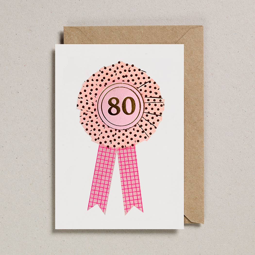 80 Riso Rosette Card