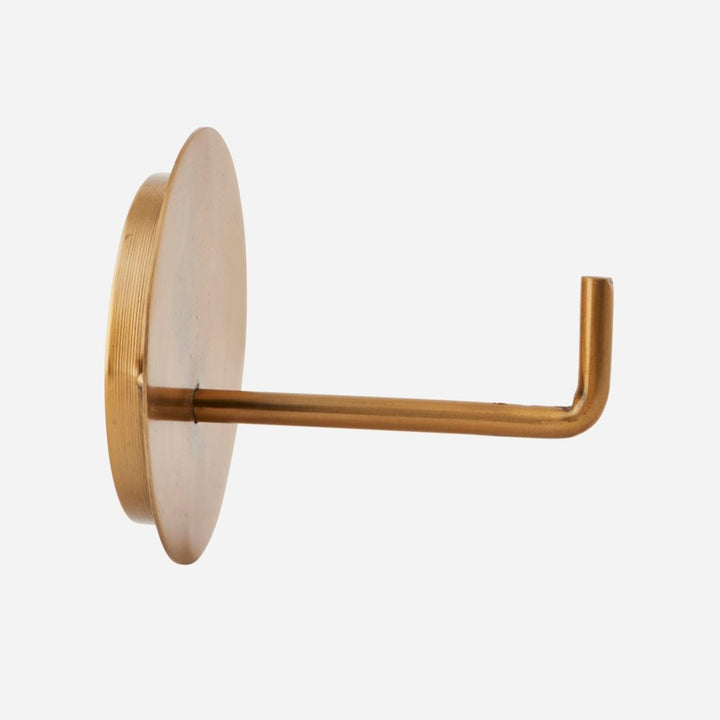 Toilet Paper Wall Bracket in Brushed Brass