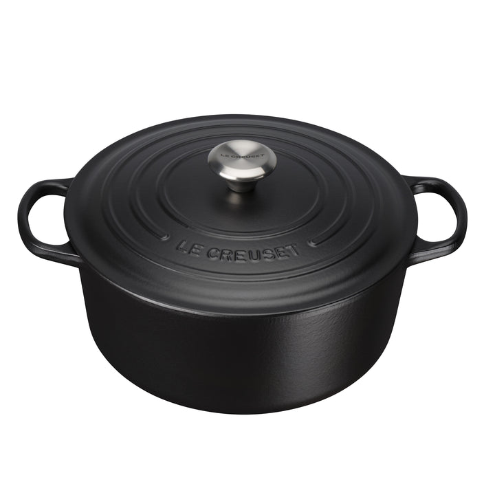 Le Creuset Signature Cast Iron Round Casseroles - Satin Black