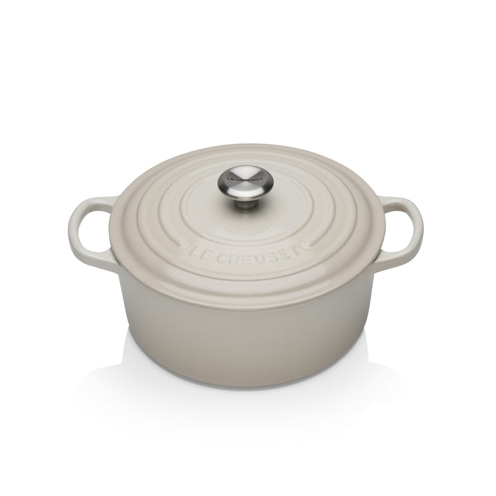 Le Creuset Signature Cast Iron Round Casseroles - Meringue
