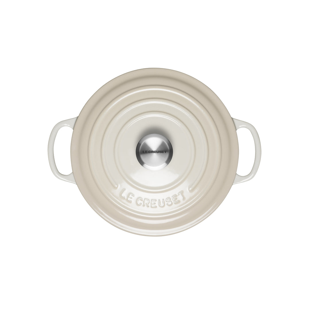 Le Creuset Signature Cast Iron Round Casseroles - Meringue