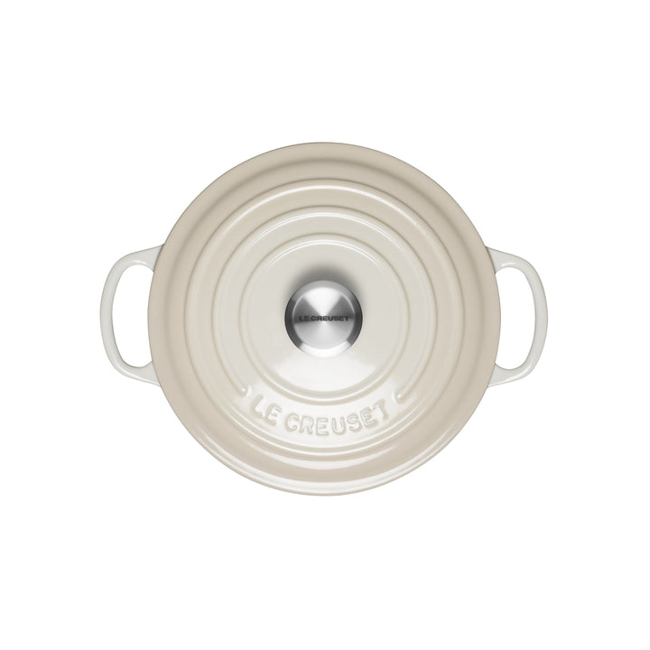 Le Creuset Signature Cast Iron Round Casseroles - Meringue