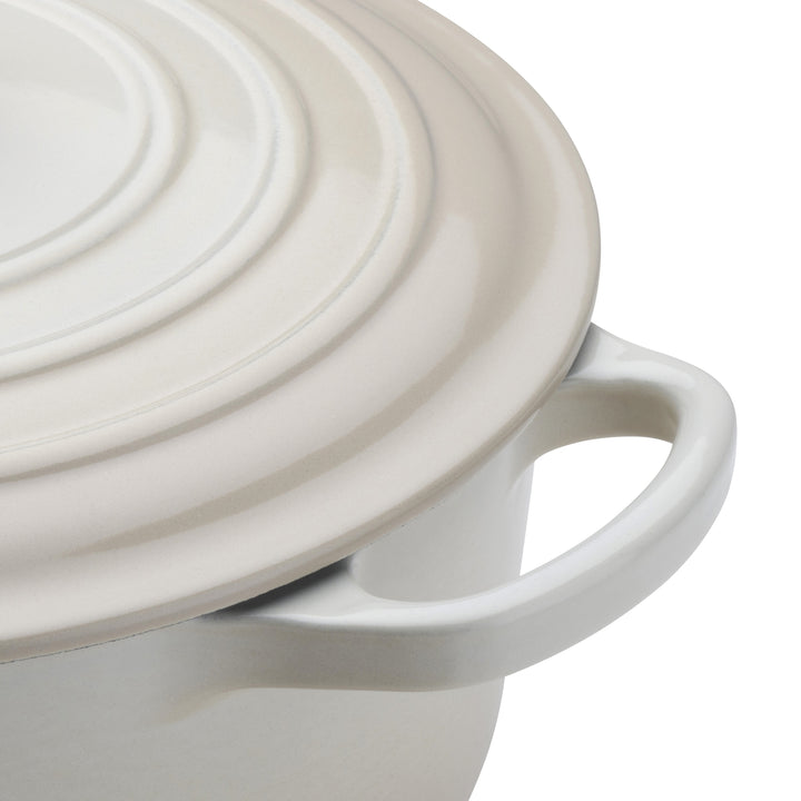 Le Creuset Signature Cast Iron Round Casseroles - Meringue
