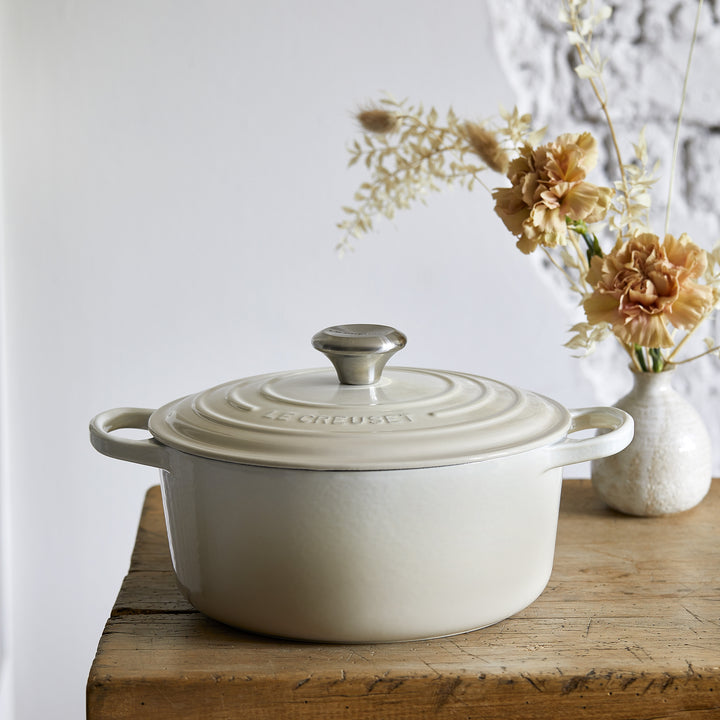 Le Creuset Signature Cast Iron Round Casseroles - Meringue
