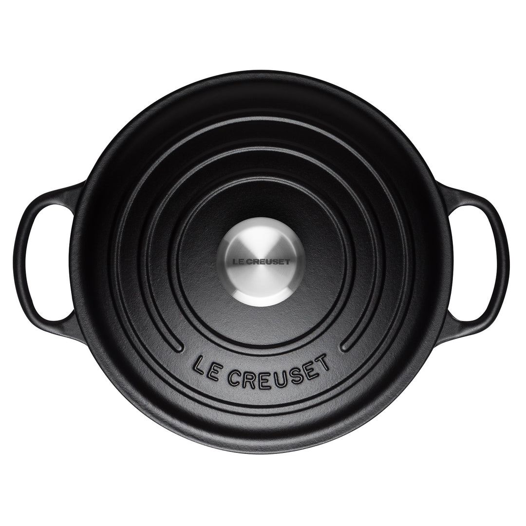 Le Creuset Signature Cast Iron Round Casseroles - Satin Black