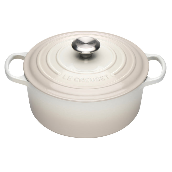 Le Creuset Signature Cast Iron Round Casseroles - Meringue