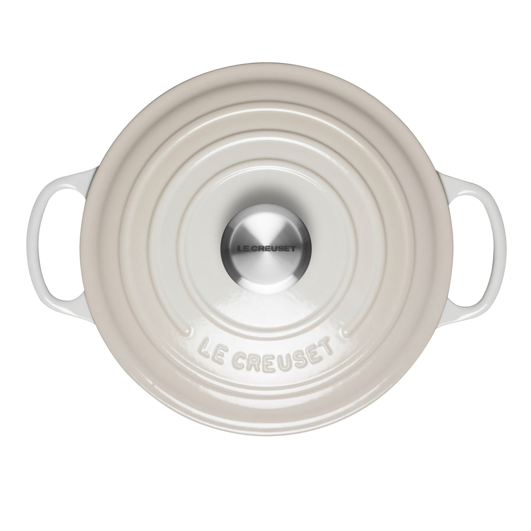 Le Creuset Signature Cast Iron Round Casseroles - Meringue