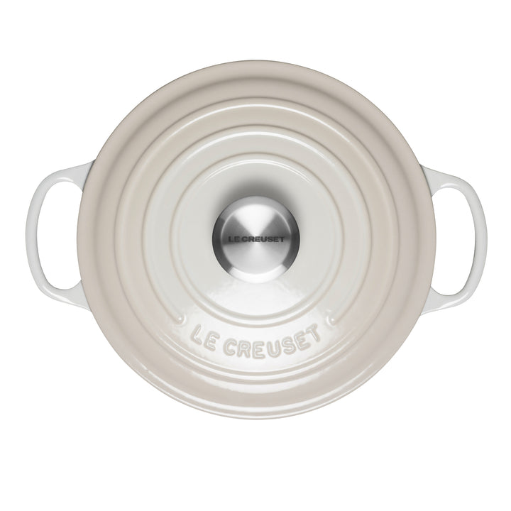 Le Creuset Signature Cast Iron Round Casseroles - Meringue