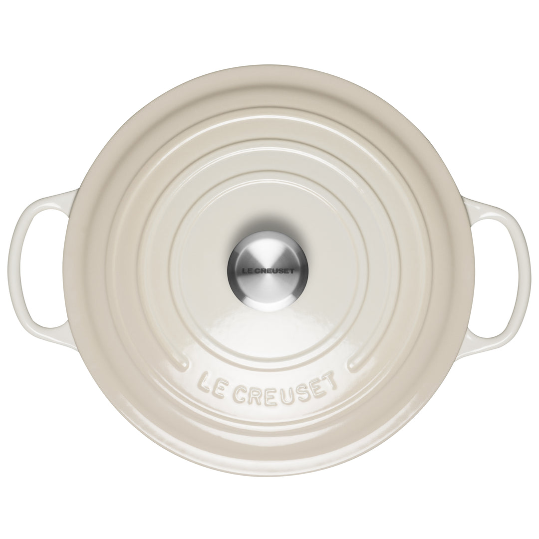 Le Creuset Signature Cast Iron Round Casseroles - Meringue