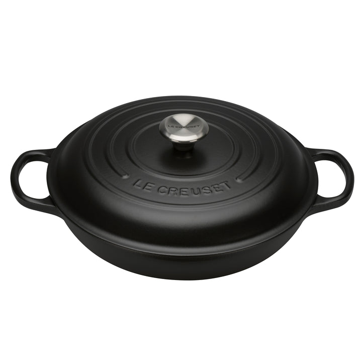 Le Creuset Signature Cast Iron Shallow Casserole - Satin Black