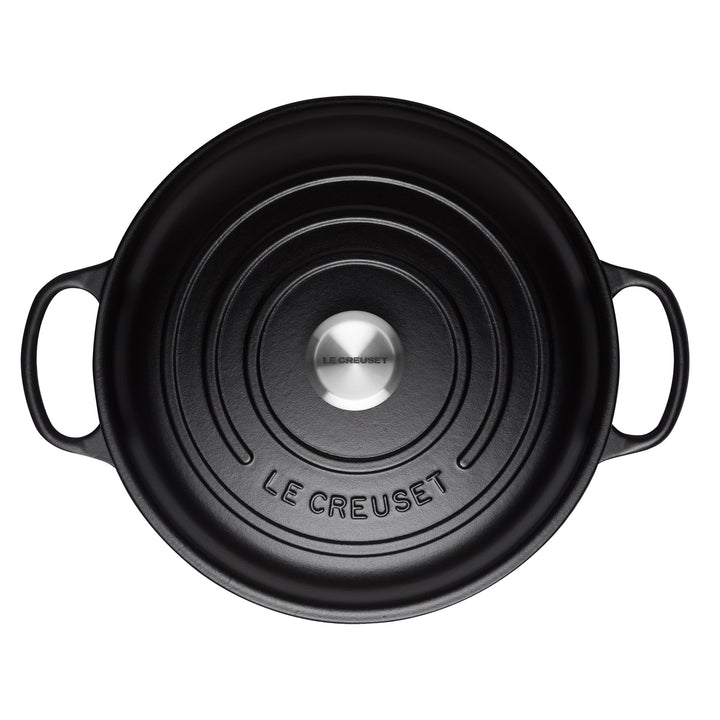 Le Creuset Signature Cast Iron Shallow Casserole - Satin Black