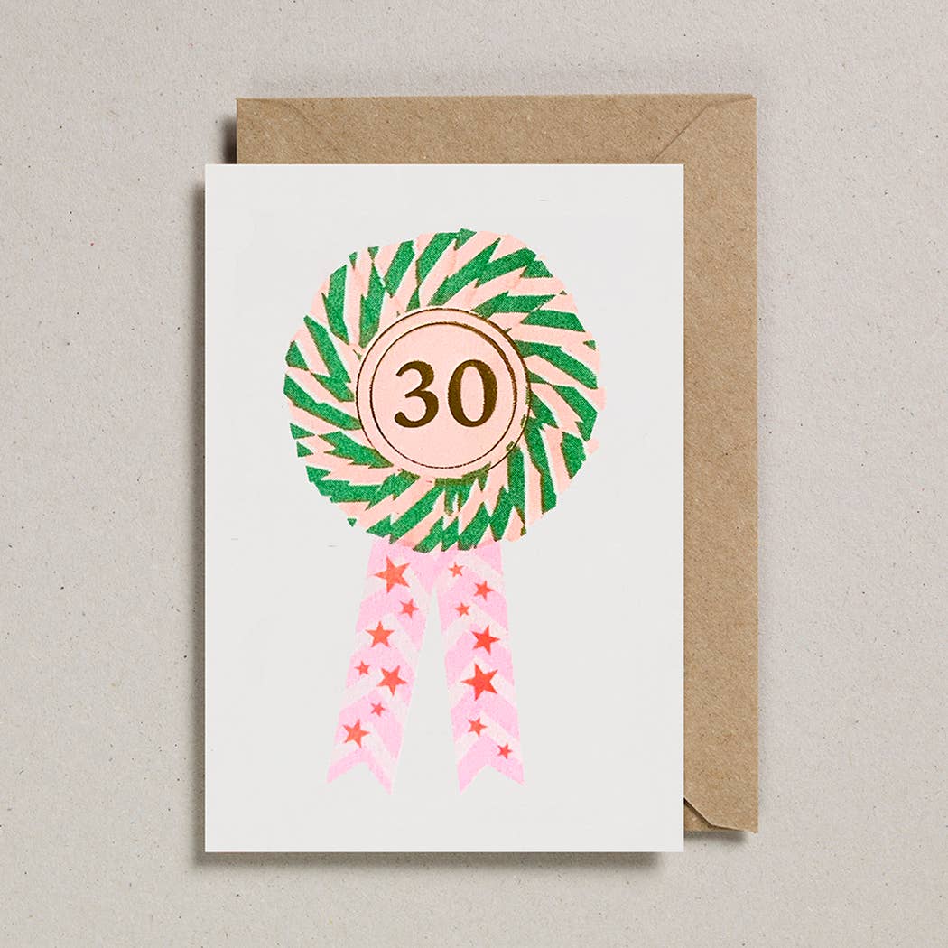 30 Riso Rosette Card