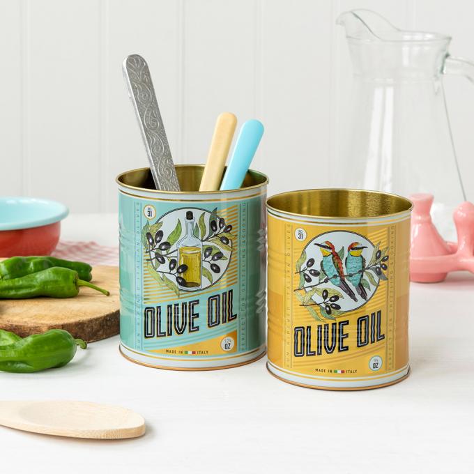 Olive Oil Storage Tins (Set of 2)