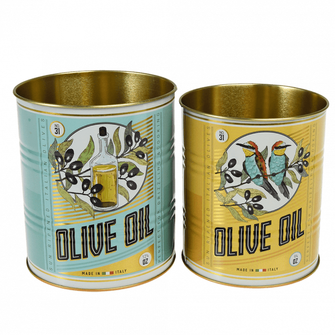 Olive Oil Storage Tins (Set of 2)