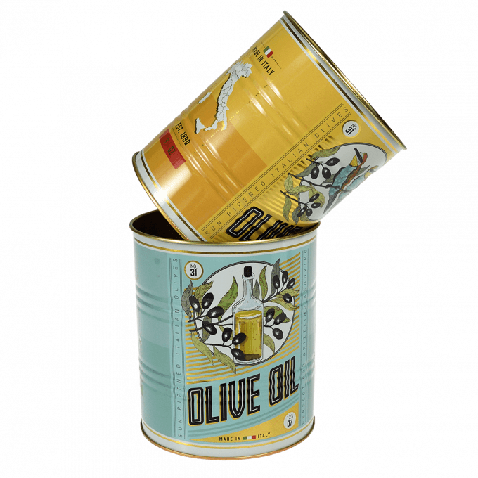 Olive Oil Storage Tins (Set of 2)