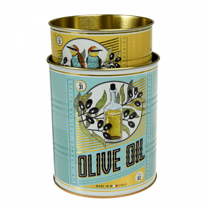 Olive Oil Storage Tins (Set of 2)