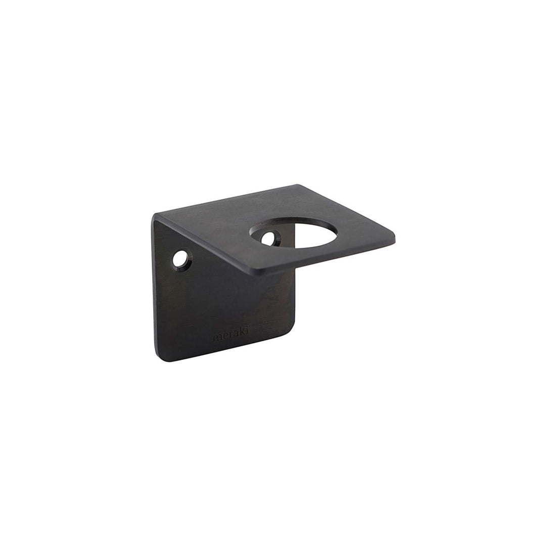 Brushed Black Bottle Holder Wall Bracket