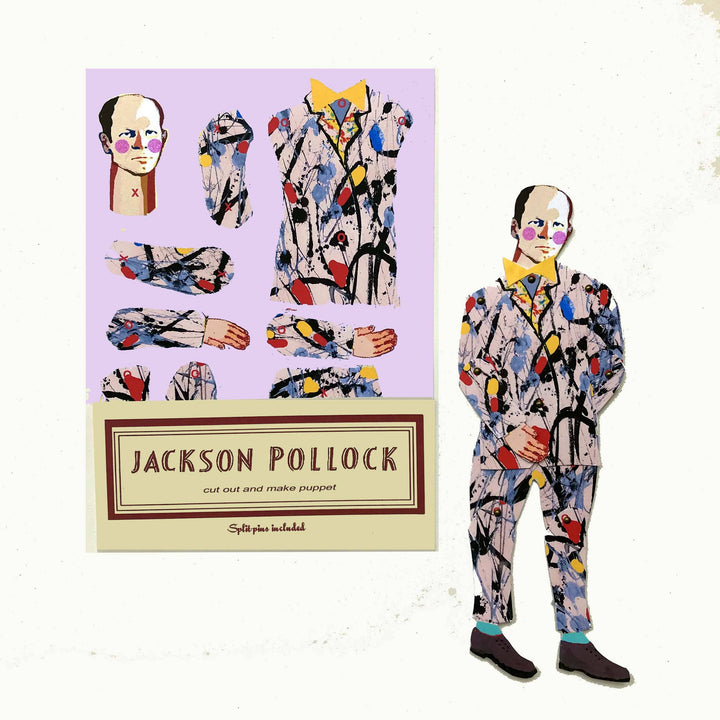Jackson Pollock Cut & Make Puppet