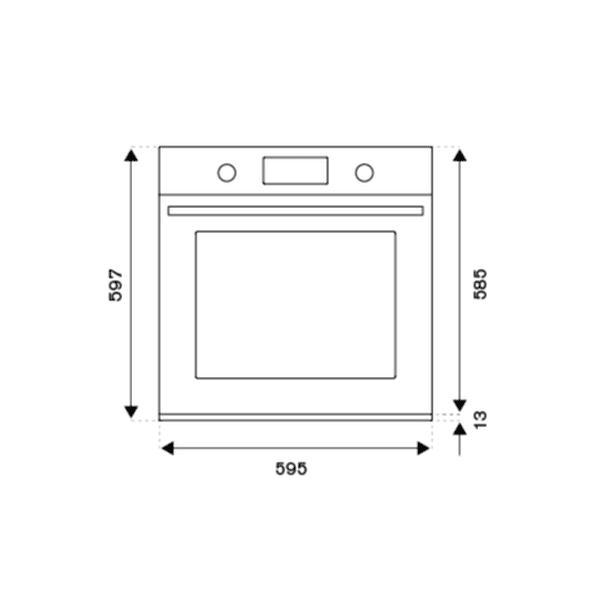 Bertazzoni Professional Built in Oven Series 60cm Electric Pyro Built-in Oven, TFT display, total steam