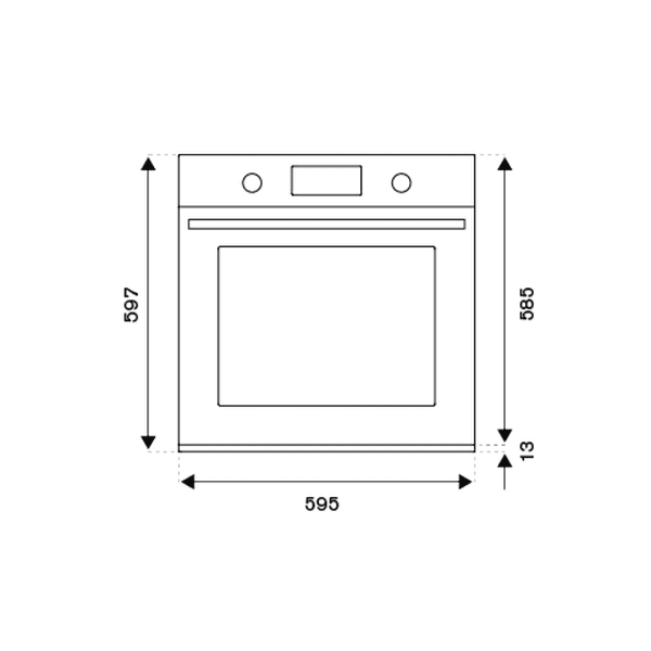 Bertazzoni Modern 60cm Electric Pyro Built-in Oven, TFT display