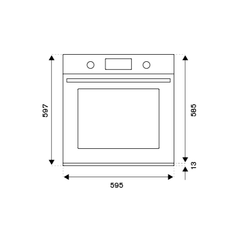 Bertazzoni Modern 60cm Electric Built-in Oven, TFT display, total steam