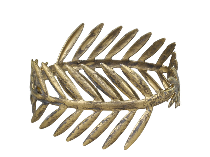 Brass Fern Leaf Napkin Ring