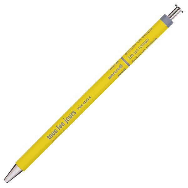 Ballpoint day pens yellow