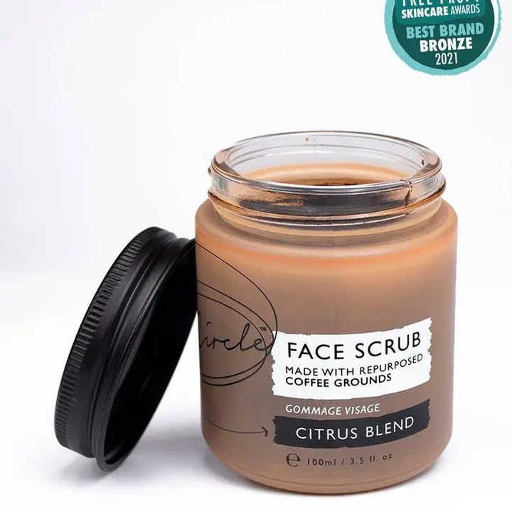 Natural Face Scrub with Coffee & Citrus