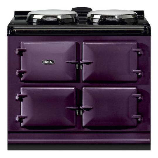 aga range cooker in purple dual control