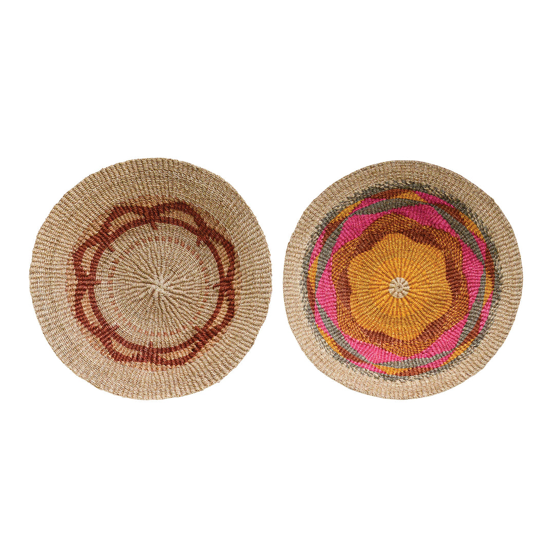 Giant Abaca Wall Baskets - Two Designs