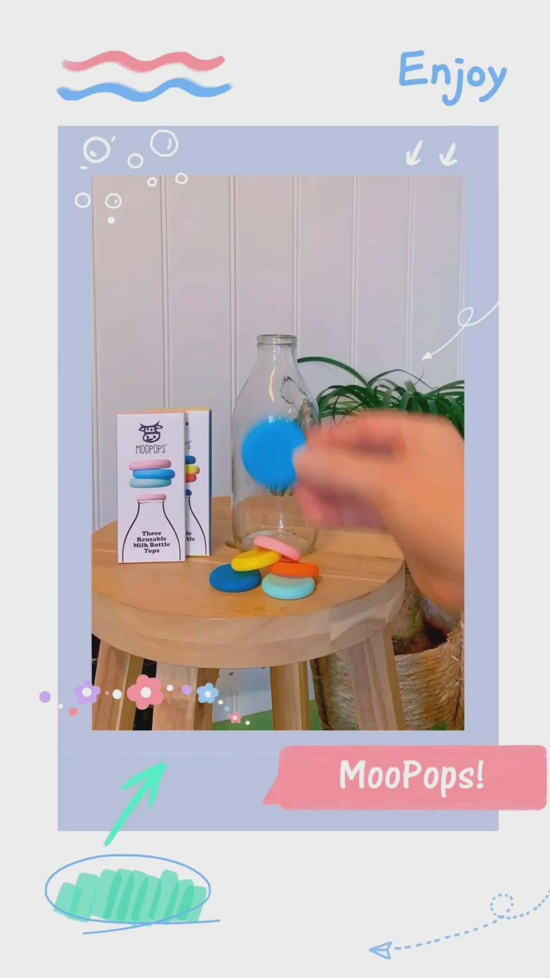 Moo Pops Milk Bottle Lids