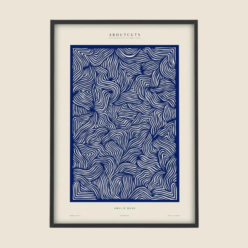 Amalie Blue Aboutcuts Art Print 30x40