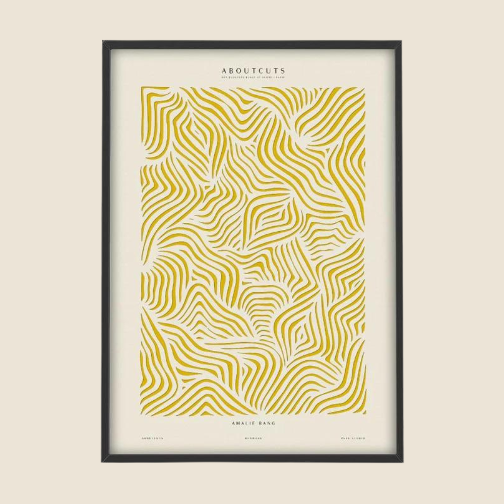 Amalie Ochre Aboutcuts Art Print 50x70