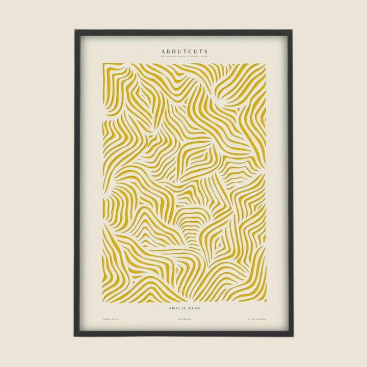 Amalie Ochre Aboutcuts Art Print 50x70