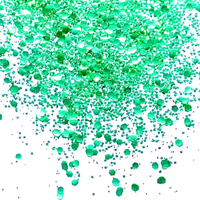 Biodegradable Body & Hair Glitter | Green Mix