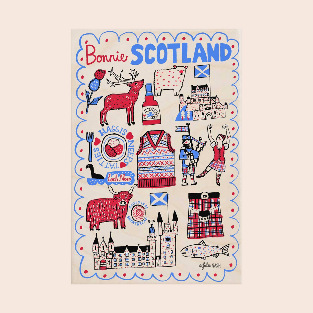Wooden Postcard: Bonnie Scotland