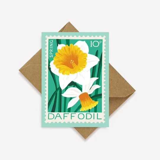 Daffodil Mini Greetings Card