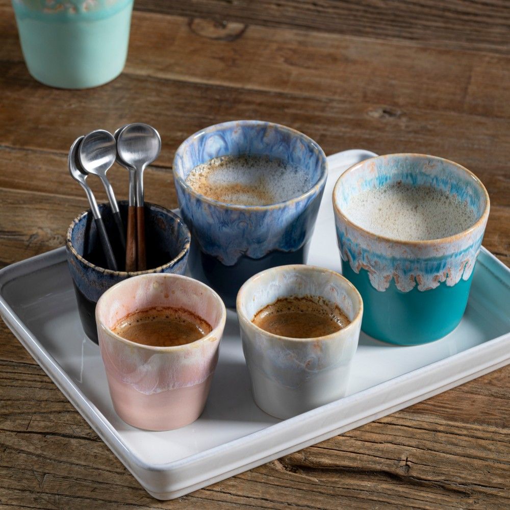 Stoneware Pink Cup - Espresso & Lungo